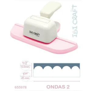 Perforadora artística de guardas continuas Jumbo ondas 2
